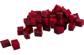 Rode bieten rauw brunoise 10mm bak 1kg